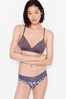 Victoria's Secret Frosted Blueberry Cheetah Lace Waist Hipster Knickers