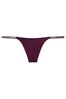 Victoria's Secret Burgundy Purple Smooth Shine Strap G String Panty