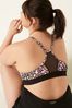 Victoria's Secret PINK Pure Black Ditsy Floral Lightly Lined Low Impact Sports Bra