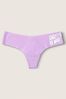 Victoria's Secret PINK Petal Purple No Show Thong Knickers