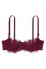 Victoria's Secret Burgundy Purple Lace Unlined Balcony Bra