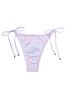 Victoria's Secret Plaid Pink Ice Queen Printed String Brazilian Swim Bikini Bottom