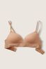 Victoria's Secret PINK Mocha Latte Nude Non Wired Push Up Smooth T-Shirt Bra