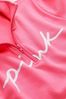 Victoria's Secret PINK Capri Pink Script Logo Everyday Lounge Perfect QuarterZip Fleece