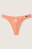 Victoria's Secret PINK Coral Cream Orange Cotton Thong Knickers