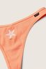 Victoria's Secret PINK Coral Cream Orange Cotton Thong Knickers