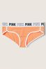 Victoria's Secret PINK Coral Cream Orange Cotton Logo Hipster Knickers