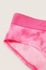 Victoria's Secret PINK Tie Dye Daisy Pink Cotton Logo Hipster Knickers