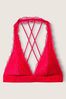 Victoria's Secret PINK Red Pepper Lace Strappy Back Halterneck Bralette