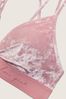 Victoria's Secret PINK Damsel Pink Velvet Triangle Bralette