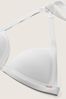 Victoria's Secret PINK Optic White Push Up Triangle Halterneck Bikini Top