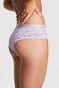 Victoria's Secret PINK Pastel Lilac Purple Tossed Floral Lace Cheekster Knickers