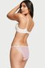 Victoria's Secret White Stretch Cotton Satin Bikini Knickers