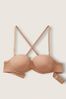 Victoria's Secret PINK Mocha Latte Nude Smooth Multiway Strapless Push Up Bra