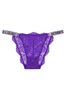 Victoria's Secret Bright Violet Purple Lace Shine Strap Bikini Panty