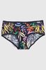 Black Organic Cotton Print Bikini Briefs 5-Pack