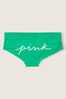 Victoria's Secret PINK Electric Green Cotton Logo Hipster Knicker