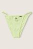 Victoria's Secret PINK Icy Lime Green Cotton High Leg String Bikini Knickers