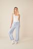 Blue High Rise Pull-On Utility Trousers