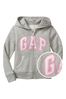 Grey and Pink Logo Zip Up Hoodie (4-13yrs)