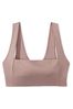 Victoria's Secret PINK Iced Coffee Brown Non Wired Lightly Lined Sports Bra
