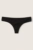 Victoria's Secret PINK Pure Black Seamless Thong Knickers