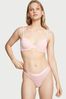 Victoria's Secret Petal Pink Cotton Logo Thong Panty