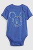 Blue Disney Organic Cotton Mickey Mouse Bodysuit