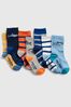 Multi Shark Print Socks 7-Pack
