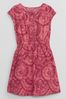 Pink Button-Front Dress