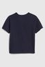 Dark Blue Logo Short Sleeve Crew Neck T-Shirt (12mths-5yrs)