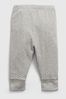 White, Grey and Pink Print Organic Cotton Joggers 3-Pack - Baby