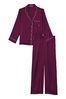 Victoria's Secret Kir Purple Satin Long Pyjamas