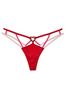 Victoria's Secret Lipstick Red Thong Strappy Heart Knickers