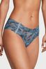 Victoria's Secret Country Blue Double Side Lace Up Lacie Cheeky Knickers