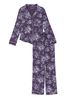 Victoria's Secret Valiant Purple Rose Toile Modal Long Pyjamas