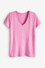 Pink Favourite Short Sleeve V-Neck T-Shirt