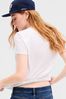 White Luxe Short Sleeve V-Neck T-Shirt