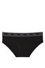 Victoria's Secret PINK Pure Black Cotton Logo Hipster Knickers