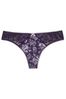 Victoria's Secret Valiant Purple Floral Thong Knickers