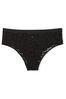 Victoria's Secret PINK Pure Black Tossed Floral Lace Cheekster Knickers
