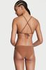 Victoria's Secret Toasted Sugar Brown Cross Over Shimmer Swim Bikini Top