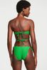 Victoria's Secret Green Fishnet Cross Over Swim Bikini Top