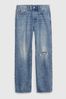 Light Wash Blue 90s Loose Organic Cotton Jeans
