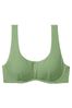 Victoria's Secret PINK Wild Grass Green Padded Bikini Top