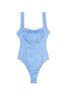 Victoria's Secret PINK Marina Gingham Blue Frankies Bikinis Hampton Swimsuit