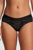 Victoria's Secret PINK Pure Black Lace Logo Hipster Knickers