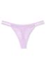 Victoria's Secret PINK Pastel Lilac Purple Thong Lace Strappy Thong Knickers