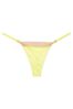 Victoria's Secret Citron Glow Yellow Embroidered Thong Icon Thong Knickers
