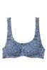 Victoria's Secret PINK Midnight Navy Blue Bandana Wired Bikini Top